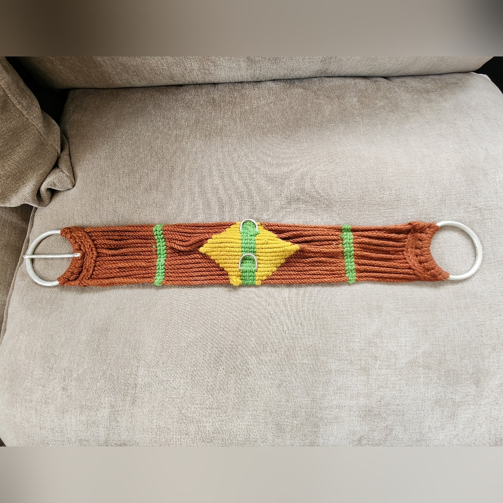 Handcrafted Mohair Saddle Cinch, Size 32